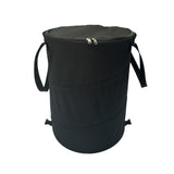 Maxbell Garden Waste Leaves Container Hardshell Bottom Laundry Bag for Fishing Black