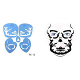 Max Reusable Stencils Face Paint Stencil Template Fancy Dress Make Up Tools FA12