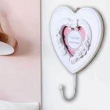 Maxbell Heart Shaped Resin Picture Photo Frame with Stand Photos Display Gifts B