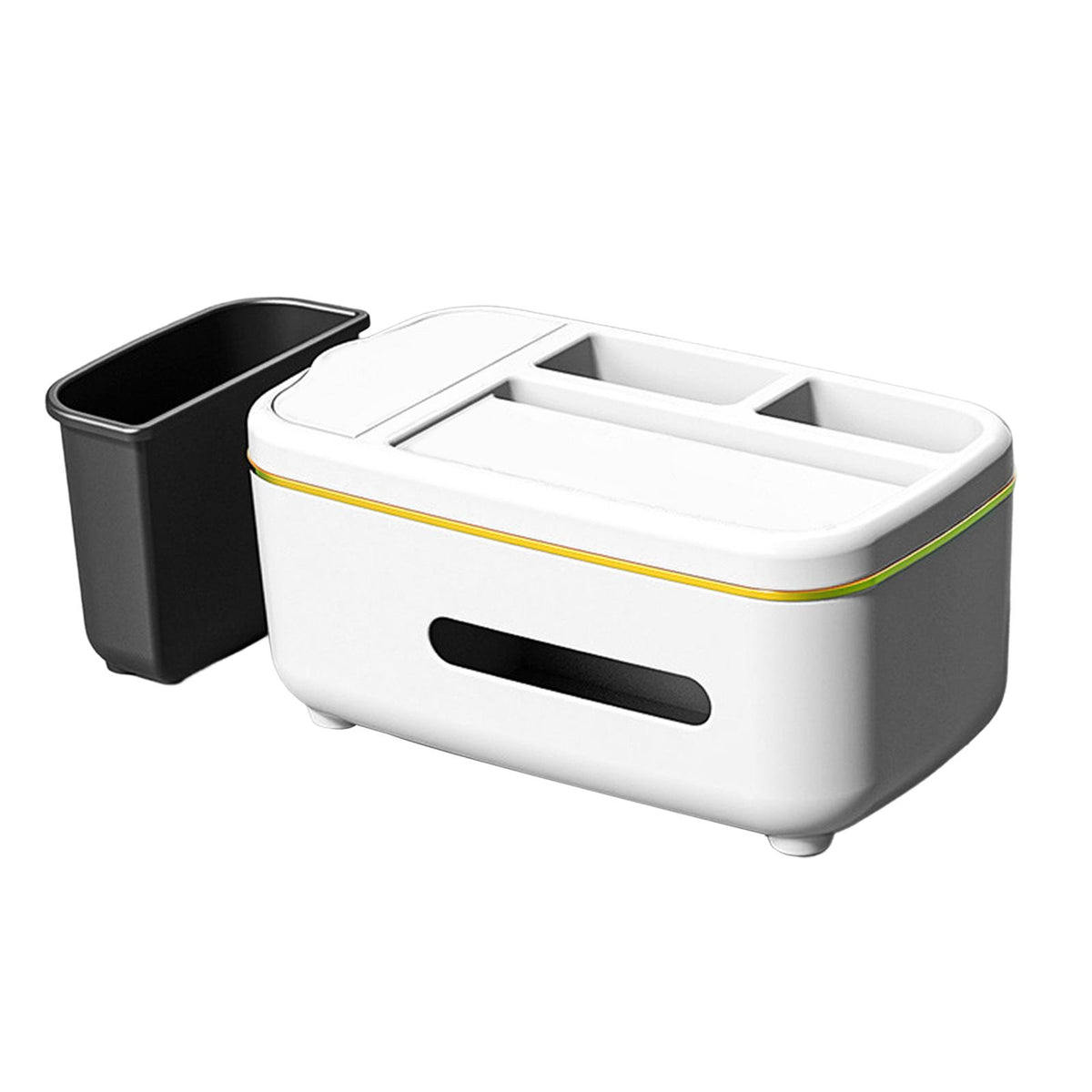 Maxbell Maxbell Facial Tissue Storage Box Napkin Holder Desk Organizer White And Trash Can
