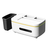 Maxbell Maxbell Facial Tissue Storage Box Napkin Holder Desk Organizer White And Trash Can