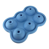 Maxbell Round Ice Cube Ball Tray Silicone Sphere Mold Whiskey Cocktails Blue