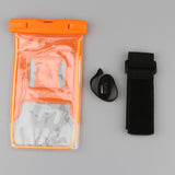 Max Universal Waterproof Phone Pouch Underwater Protective Dry Bag Case Orange