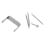 Maxbell Stainless Steel Watch Band Strap Replacement Buckle Pin with Spring Bar 22mm