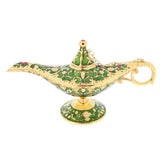 Maxbell Aladdin Genie Light Lamp Jewelry Holder, Home Decoration, Gift Green