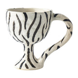 Maxbell Decorative Storage Tray Leopard zebra Ceramic Ice for Decor Goblet Mug