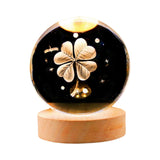 Maxbell Glass Ball Night Light 6cm Ornament for Christmas Birthday Bedside StyleA