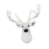 Maxbell Wall Mount Deer Head Statue Collection Sculpture for Living Room Farmhouse White