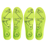 Maxbell 2 Pairs Foot Acupressure Insoles Air Cushion Massaging Breathable  41-42 Green