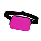 Maxbell Waist Pack Bag Adjustable Strap Wallet Fanny Pack for Hiking Outdoor Walking Rose Red