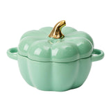 Maxbell Kawaii Cup Pumpkin Cup Cereal Bowls Set with Lid for Pasta Yogurt Salad green