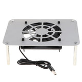 Max 120mm 5V USB Silent Cooling Fan Fit for Router/Set-top Box Universal Silver