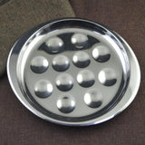 Maxbell Stainless Steel Snail Mushroom Escargot Baking Plate Dishes 247X217mm