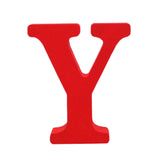 Max Red Wooden English Letters Decoration Ornaments for party Y