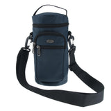 Maxbell Water Bottle Holder Carrier with 3 Pockets and Adjustable Shoulder Strap Royal Blue