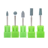 Maxbell 5 Pcs Quartz Nail Drill Bits Gel Remove Polish Tool Pedicure Manicure Rotary