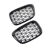 Maxbell 2 Pieces Front Kidney Grille 51137005838 for BMW 5 Series E39 528i 530D Bright Black