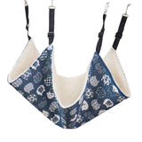 Maxbell Cat Hammock Bed Breathable Leisure 58x48cm for Indoor Cats Chinchilla Ferret blue