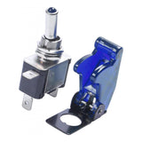 Max Rocker Toggle Switch Truck Illuminated Switch w/ Cover 12V20A Waterproof blue