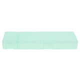 Max Plastic Pencil Case Pen Storage Box School Office Tabletop Supplies Blue L