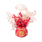 Maxbell Traditional Chinese New Year Pendant Potted Plant for Desk Office Decor