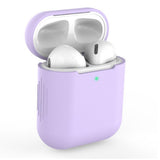Maxbell Earphones Protective Cover for Airpods Wireless Earphone Case Light purple