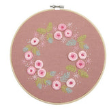 Maxbell Flower Pattern Embroidery Starter Kit Cross Stitch Kits 20x20cm F