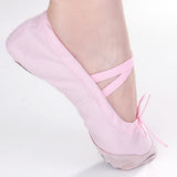 Maxbell Pink Canvas Ballet Shoes Toddler Girls US Child Size 11# 6 2/3 Inch