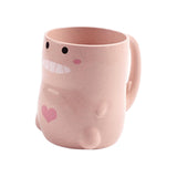 Maxbell Toothbrush Cup Holder Modern Hotel Couples Durable Drinking Cup Pink