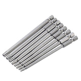 Maxbell 6Pcs Professional Cross Head Screwdriver Bits Tip Set 1/4" Hex 100mm Length