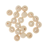 Maxbell 20 Pieces Round Wood Beads Loose Spacer Beads for Jewelry Crafting 20mm