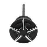 Maxbell Engine Oil Dipstick Durable for Harley Softail Series Slim Black White