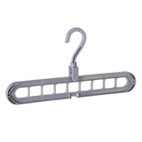 Maxbell Plastic Multi-Port Clothes Hanger Organizer  Gray