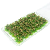 Maxbell Bushy Cluster Grass Tufts Miniature Static Scenery Model Railway DIY Decors 28 strains hay green
