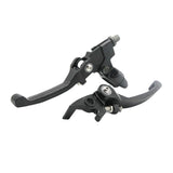 Maxbell CNC Folding Brake Lever & Clutch Handlebar Grip Lever for Dirt Bike, Black