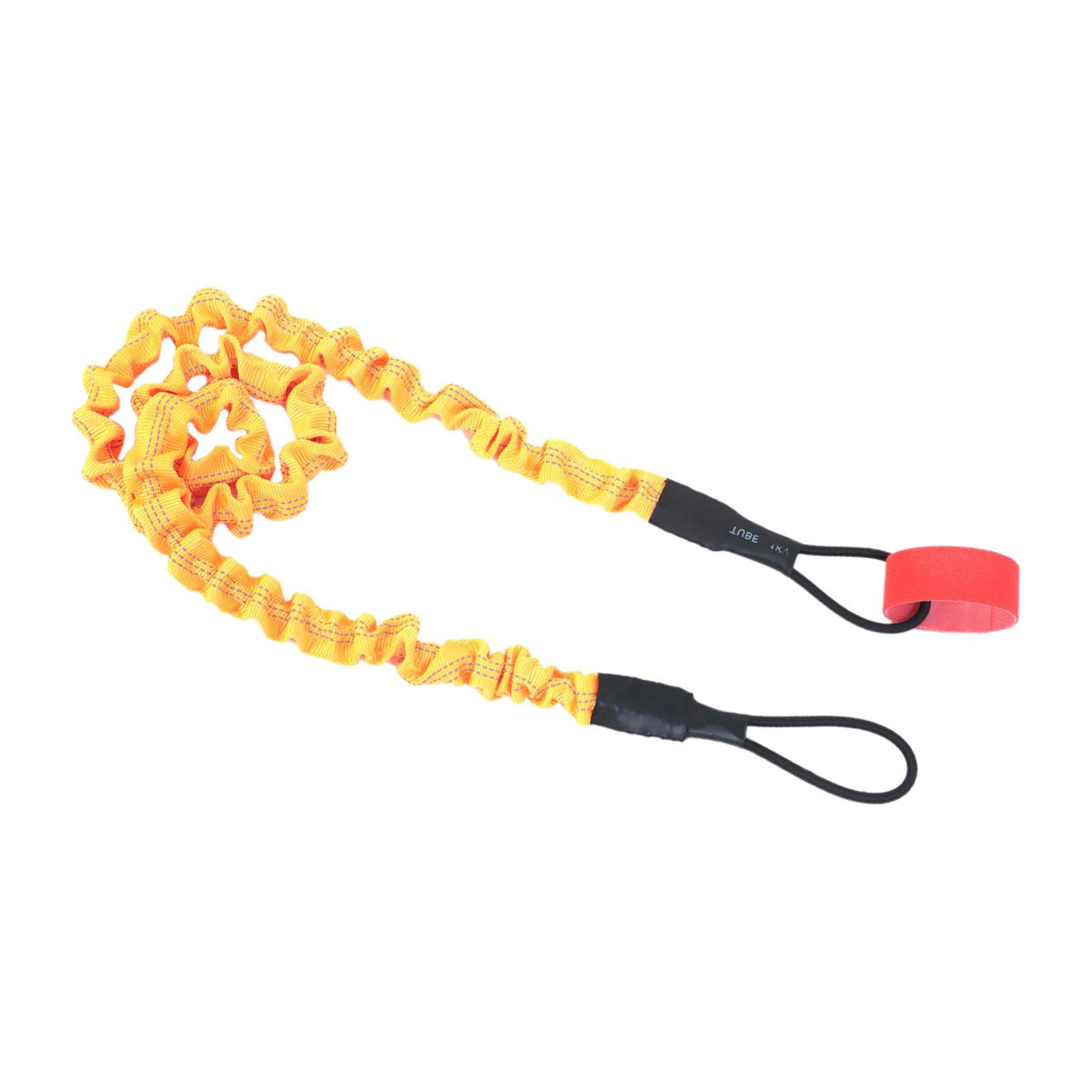Maxbell Kayak Paddle Leash Safety Rod Leash with Adjustable Self Adhesive Sticker Yellow