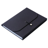 Maxbell A4 Size File Expanding Folder Organizer Storage Pockets Folder B Black