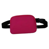 Maxbell Waist Bag Pack Fanny Pack with Adjustable Strap for Walking Hiking Camping Wine Red