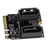 Maxbell M2 to SATA 3.0 Expansion Card WiFi PCIe 3.0 A+E for PC Computers