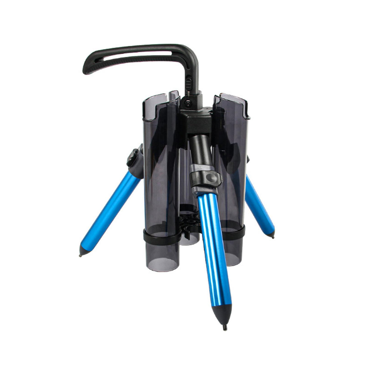 Maxbell Fishing Rod Tripod Bracket Lightweight Stand Holder Rack for Ship Boat blue short