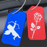 Maxbell Metal Luggage Tag Card Suitcase Identity Address Name Label windmill