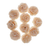Maxbell 10 Heads Artificial Peony Silk Fake Flower Room Home Bridal Decor Champagne