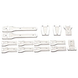 Maxbell 14 Pieces 1:6 RC Car Body Hinge Kits for Axial SCX6 Truck DIY Accessory Silver