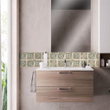 Max 10Pcs 20cm Self Adhesive Square Wall Mosaic Tile Vinyl Brick Sticker Films Type E - Aladdin Shoppers