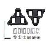 Maxbell 2 Pieces Anti-slip Road Bike Bicycle Pedal Cleats Set Self-locking Black