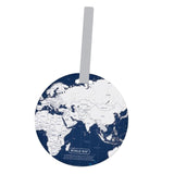Maxbell Fashion Map Luggage Tag Travel Accessories for Backpack Name Tags Suitcase blue