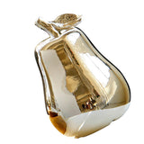 Maxbell Ceramic Pear Shaped Ornament Figurine Artificial Simulation Decor Golden - Aladdin Shoppers