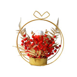 Maxbell Metal Vase Fake Flower Craft Figurine for Gift Party Ceremony Supplies Cat