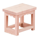 Maxbell 1:12 Scale Wooden Stool Dollhouse Miniatures Furniture Shelf Rack Wood