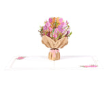 Maxbell Flower Bouquet Pop up Card with Envelopes Greeting Card for Birthday Holiday